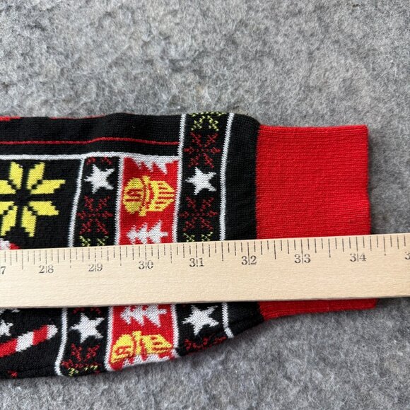 LA Knight WWE Sweater Men XL Black Red Christmas Long Sleeve Graphic "YEAH" Crew - Picture 12 of 13